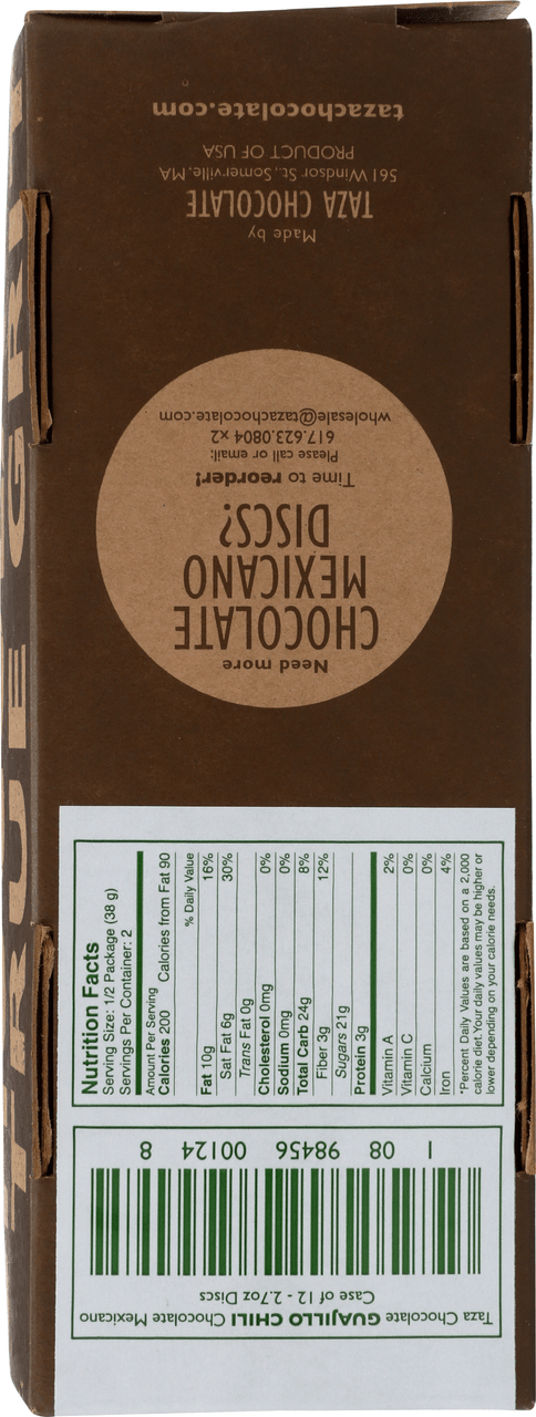 Taza Chocolate Guajillo Chili (12x2.7 OZ)-1