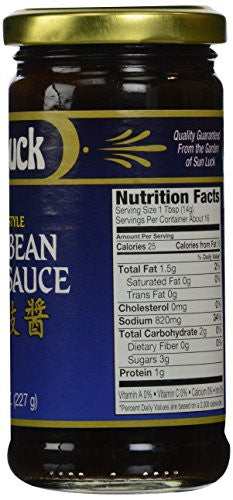 Sun Luck Blck Bn Garlic Sauce (1x8OZ )-1