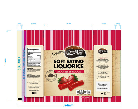 Darrell Lea Licorice Strawberry (8x7OZ )-1