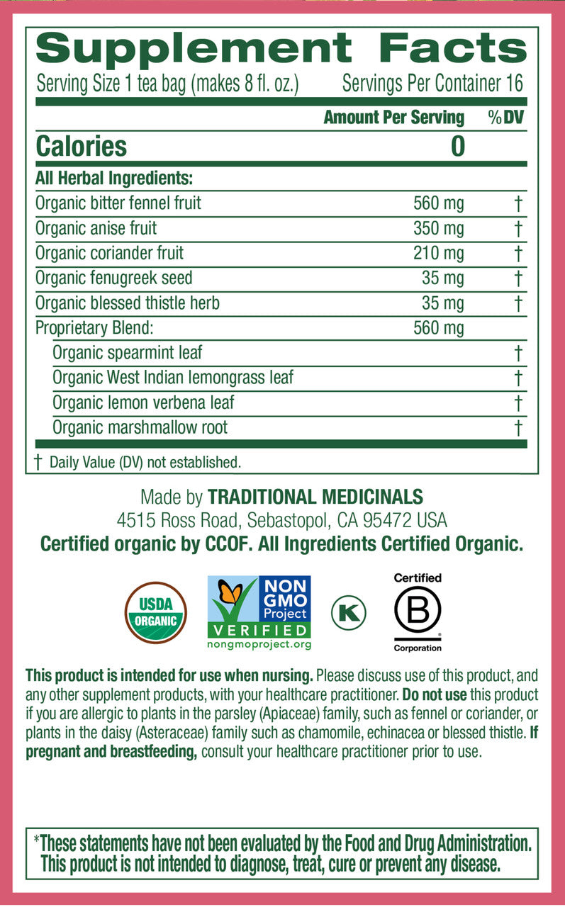 Traditional Medicinals Mother's Milk Herb Tea (6x16 Bag)-3