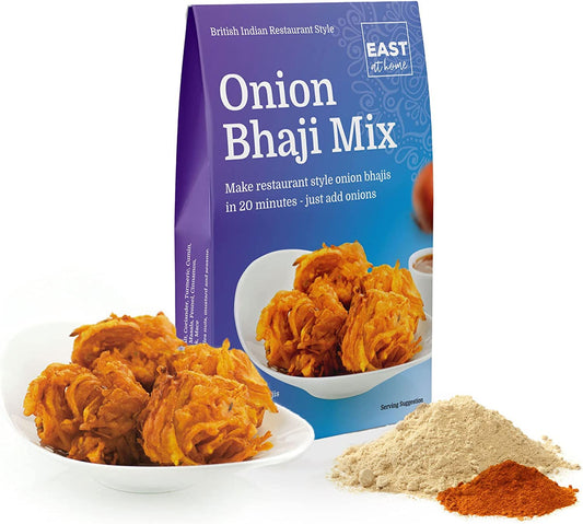 Onion Bhaji Mix | 1 x 80g Pack | Make Restaurant Quality Onion Bhajis in 20 Minutes | Makes 12 Bhajis | East at Home