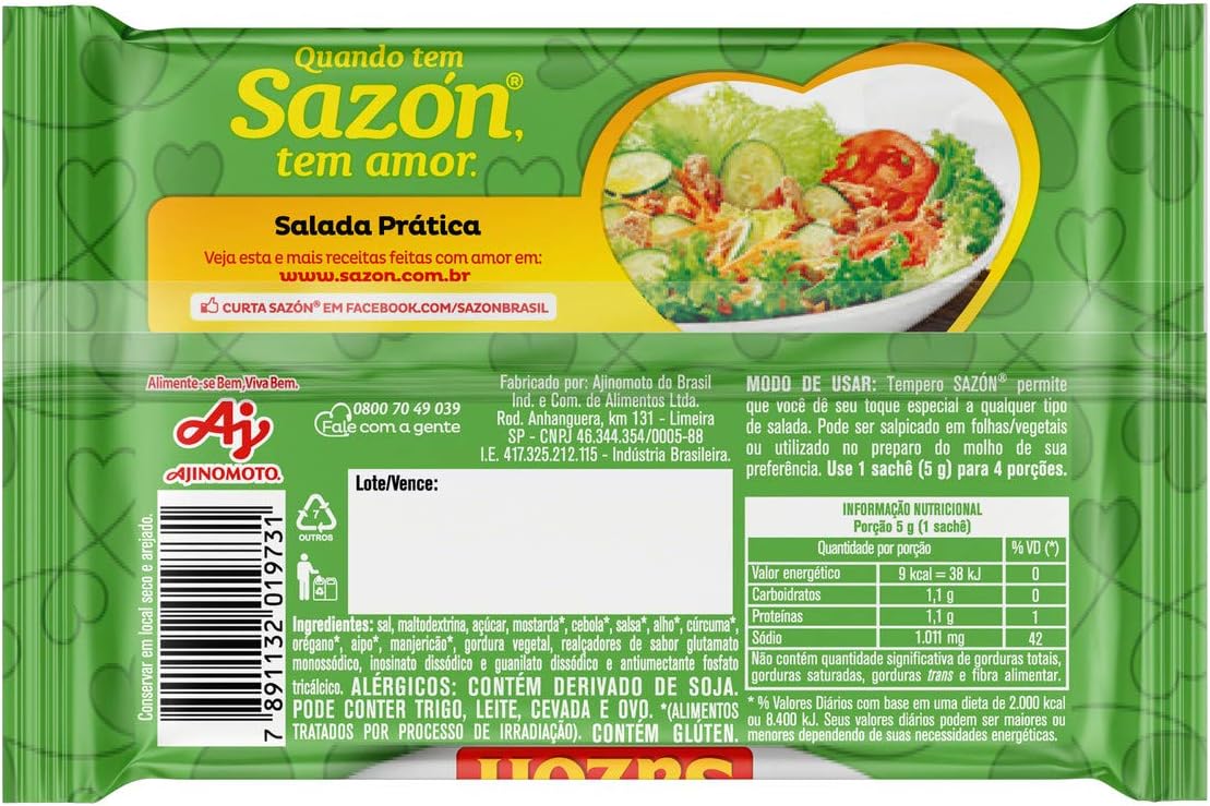 Tempero Saladas - SAZÓN - 60g