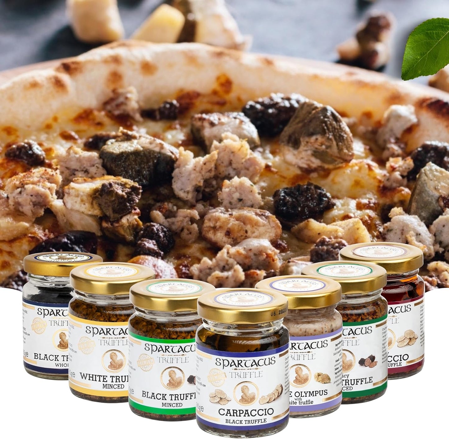 Spartacus Whole Black Truffle Natural Aroma, NO ADDITIVES OR PRESERVATIVES (Whole Truffle 10g)
