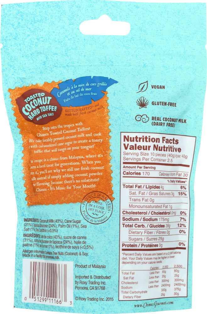 CHIMES TSTD CNUT TOFFEE ( 12 X 3.5 OZ )-2