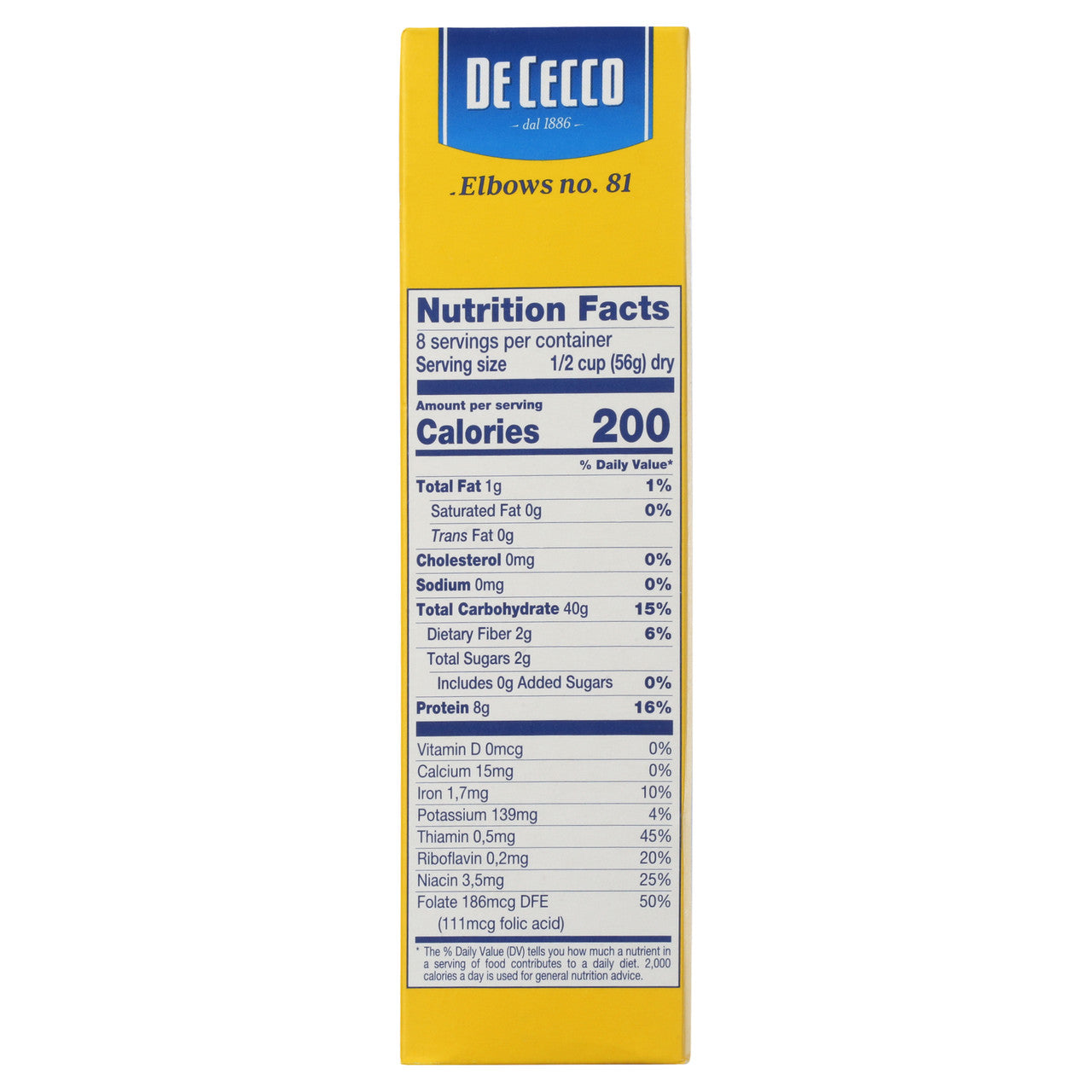 DECECCO ELBOWS PASTA ( 20 X 16 OZ   )-5