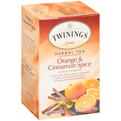 Twinings Orange & Cinnamon Spice Tea (6x20 Bag)-1