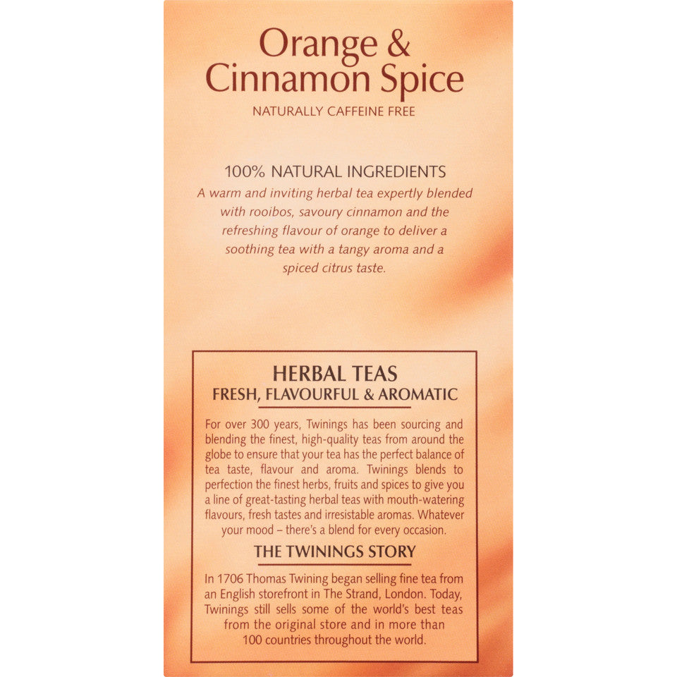 Twinings Orange & Cinnamon Spice Tea (6x20 Bag)-4