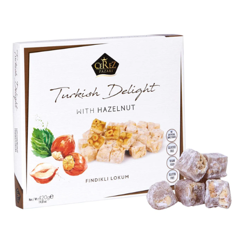 Turkish Delight White Box Double Extra Hazelnut 210g-0