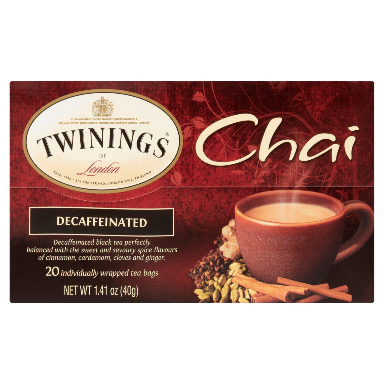Twinings Chai Decaffeinated (6x20 CT)-1