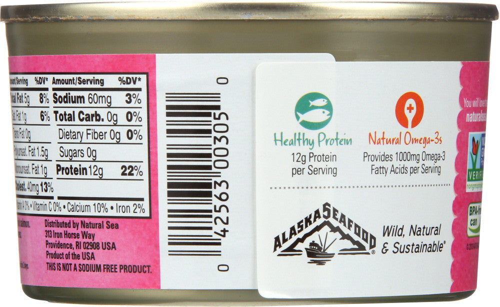 Natural Sea Premium Alaskan Pink Salmon Unsalted (12x7.5Oz)-2