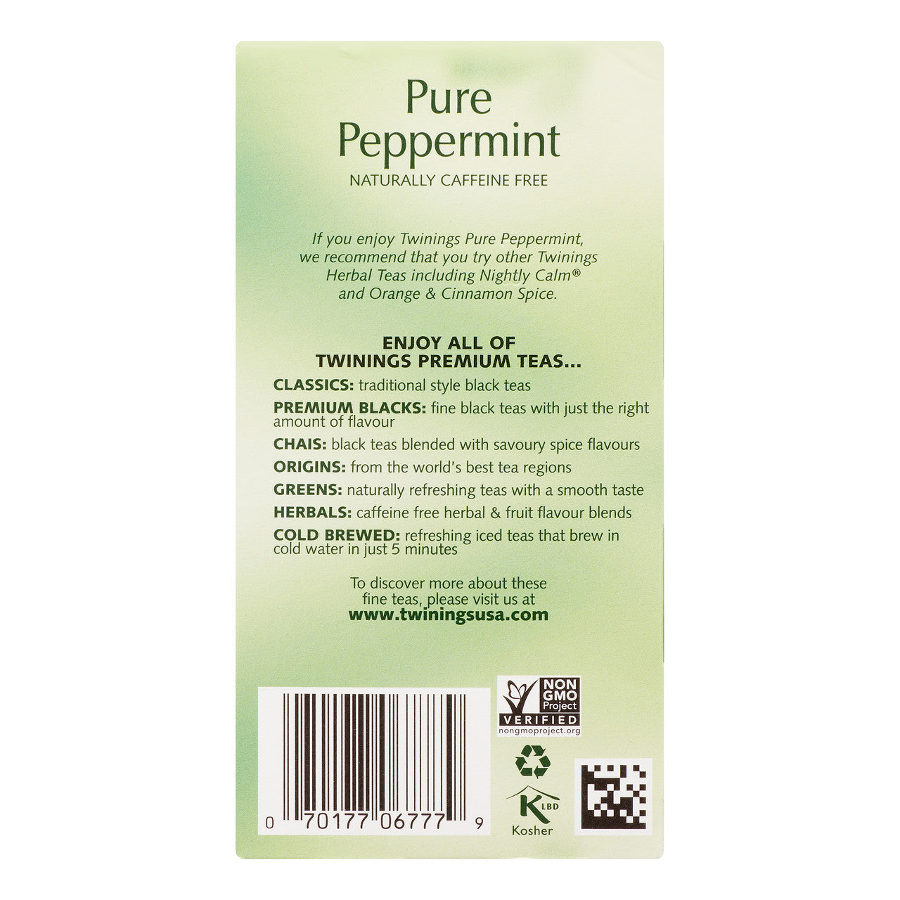 Twinings Pure Peppermint Tea (6x20 Bag)-2