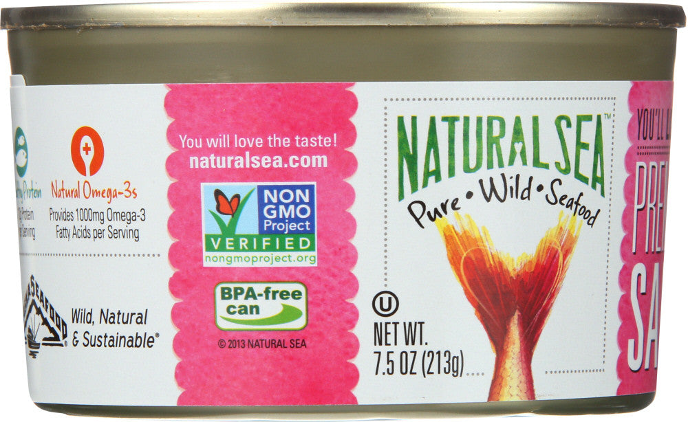 Natural Sea Premium Alaskan Pink Salmon Unsalted (12x7.5Oz)-1