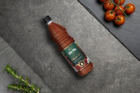 Africa Select Olu Olu Red Palm Oil | 1 Litre | Pure & Natural Palm Oil for Cooking | Authentic West African & Caribbean Cuisine