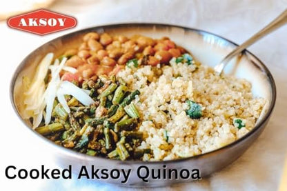 White Quinoa 5KG | Whole Grain Quinoa - Ready to Cook Food for Oats and Seeds Recipes - Nutritious Meal with Essential Vitamins, Protein, and Fiber, Perfect for Salads
