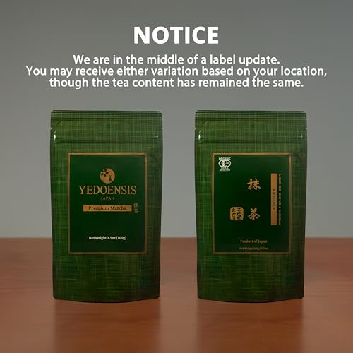 YEDOENSIS Pure Ceremonial Matcha "Somei-Yoshino" - Japanese Green Tea Ceremonial Matcha Powder, Vegan, Gluten-Free (40g)