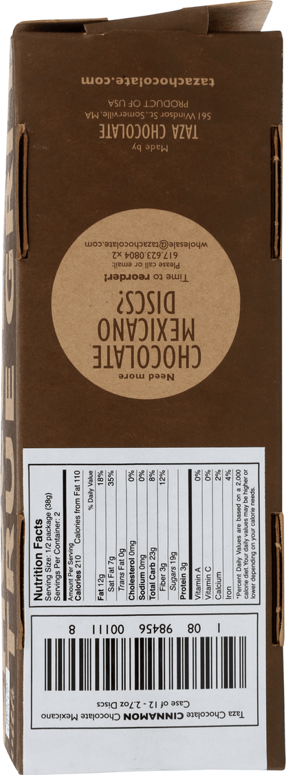 Taza Chocolate Cinnamon (12x2.7 OZ)-1