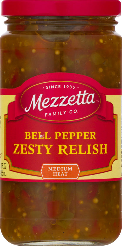 Mezzetta Express Deli-Style Zesty Bell Pepper Relish (6x12Oz)-1