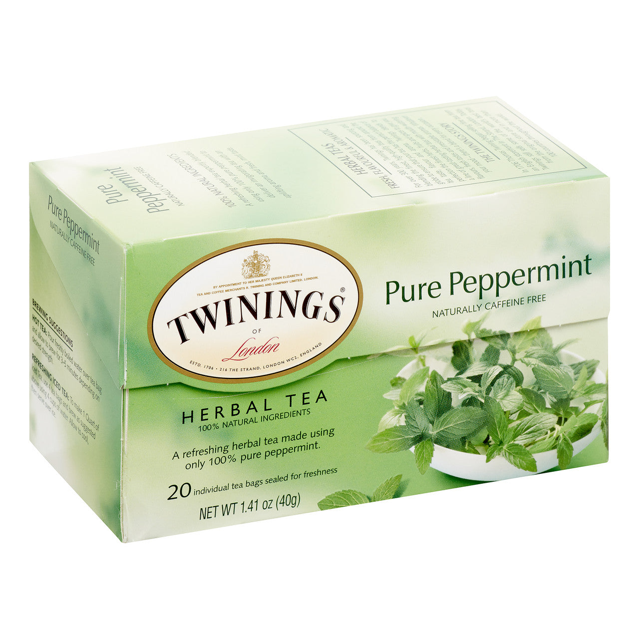 Twinings Pure Peppermint Tea (6x20 Bag)-3