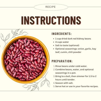 Africa Select Red Kidney Beans 3kg | Premium Quality Beans for Chilli, Stews & Salads | Family Pack