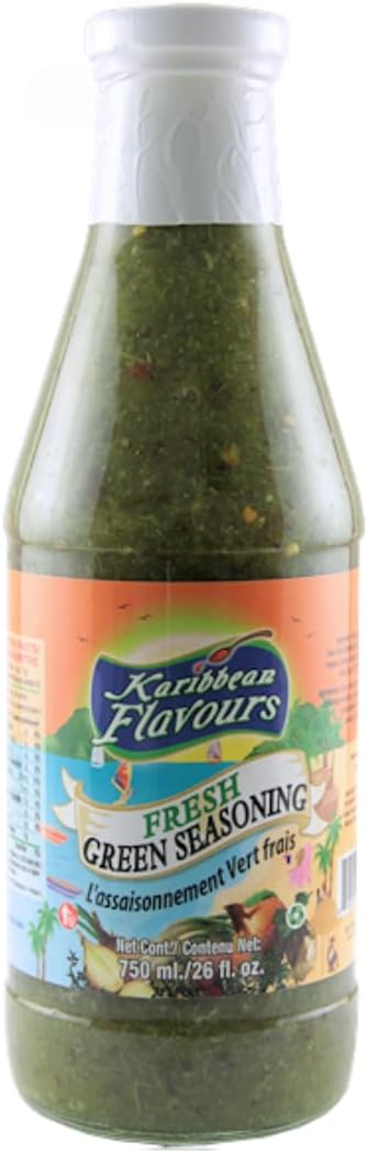 Karibbean Flavours Fresh Green Seasoning 750ml - Product of Trinidad & Tobago