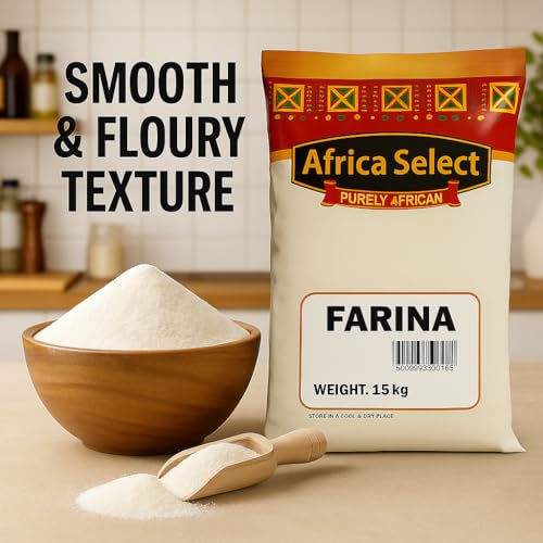Africa Select Farina 1.5kg | Premium Potato Starch Cereal | Versatile for Traditional Porridge, Baking & Smooth Thickening | Authentic African Ingredient