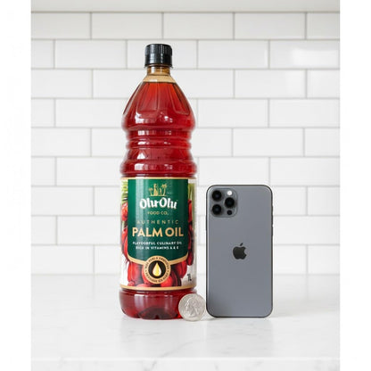 Africa Select Olu Olu Red Palm Oil | 1 Litre | Pure & Natural Palm Oil for Cooking | Authentic West African & Caribbean Cuisine