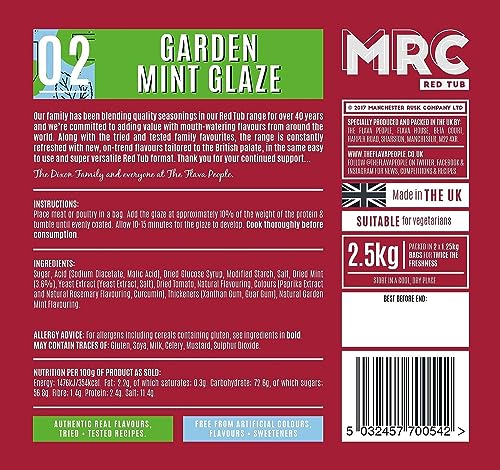 MRC Chinese Glaze 2.5kg – Chinese Seasoning for Meat & Vegetables – Ideal Chinese Marinade for BBQs – Star Anise, Ginger & Cinnamon Spices (Packing May Vary)