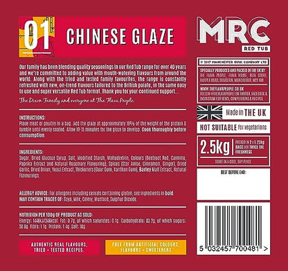 MRC Chinese Glaze 2.5kg – Chinese Seasoning for Meat & Vegetables – Ideal Chinese Marinade for BBQs – Star Anise, Ginger & Cinnamon Spices (Packing May Vary)