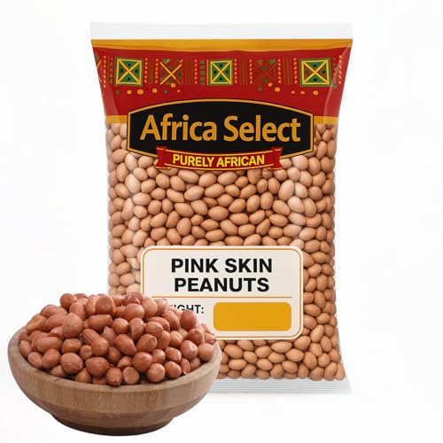 Africa Select Pink Skin Peanuts 1.5kg | Premium Raw Peanuts with Skin for Snacking, Roasting & Cooking