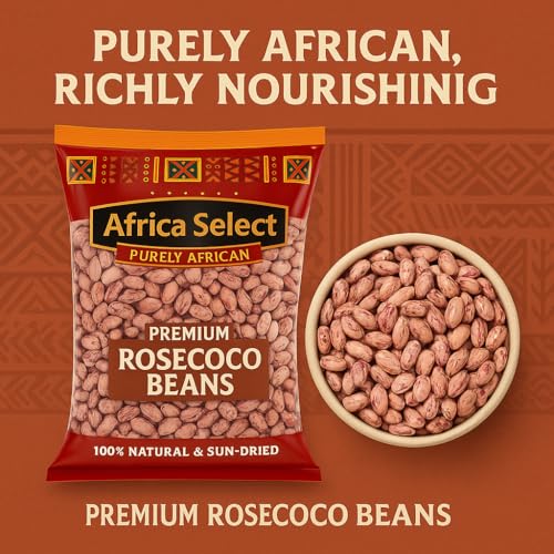 Africa Select Rosecoco Beans 1.5kg | Premium Speckled Beans for Stews, Soups & Salads