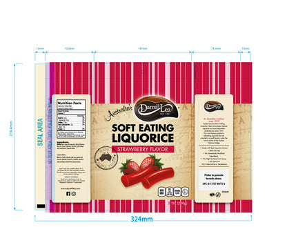 Darrell Lea Licorice Strawberry (8x7OZ )-1