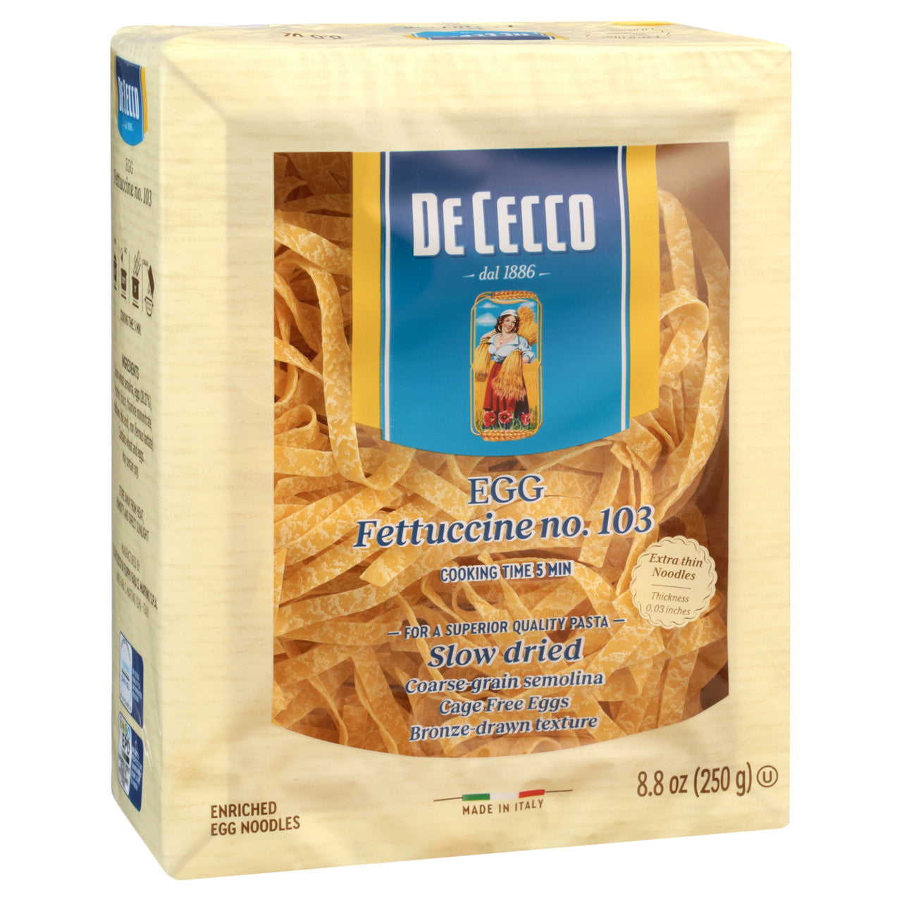 DECECCO EGG PASTA FETT ( 12 X 8.8 OZ   )-3