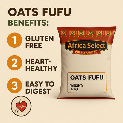 Africa Select Oats Fufu 1.5kg | Premium Oat-Based Fufu Flour for Healthy Swallow Meals