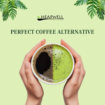 Heapwell Matcha Powder - 50g | High Grade Japanese Premium Green Tea Powder | Great Taste Award Winner | Perfect for Tea, Lattes & Smoothies | Contains L-Theanine & Antioxidants | Vegan & Gluten-Free