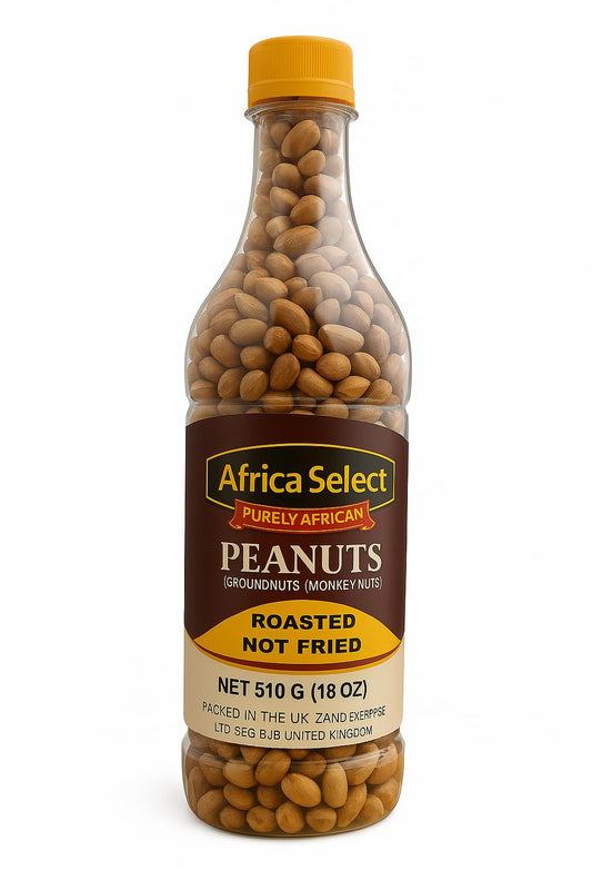 Africa Select Roasted Peanuts Big Bottle 510g x 3 | Premium Crunchy Peanuts | Multipack