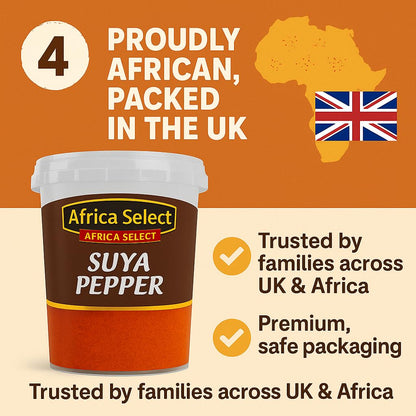Africa Select Suya Pepper 250g | Authentic West African BBQ Spice Blend