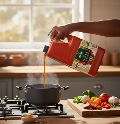 Africa Select Olu Olu Red Palm Oil | 1 Litre | Pure & Natural Palm Oil for Cooking | Authentic West African & Caribbean Cuisine