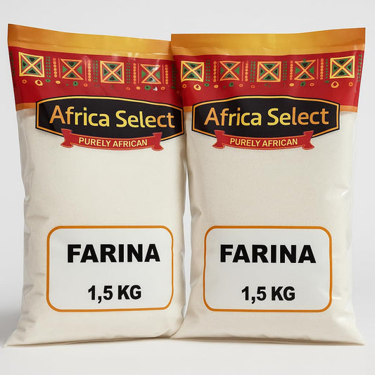 Africa Select Farina 1.5kg | Premium Potato Starch Cereal | Versatile for Traditional Porridge, Baking & Smooth Thickening | Authentic African Ingredient