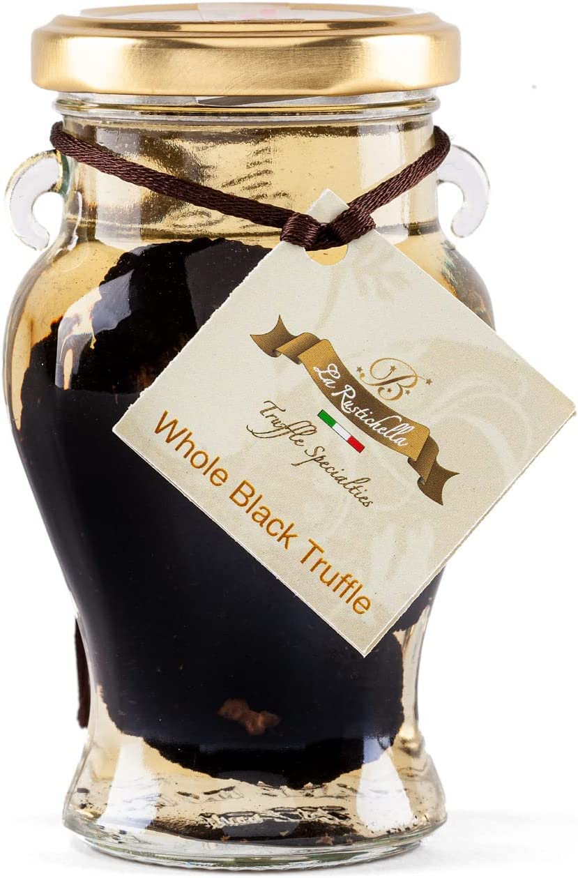 La Rustichella - Whole Black Truffles 35gr - 100% Made in Italy | Vegan, Gluten-Free, Cholesterol-Free