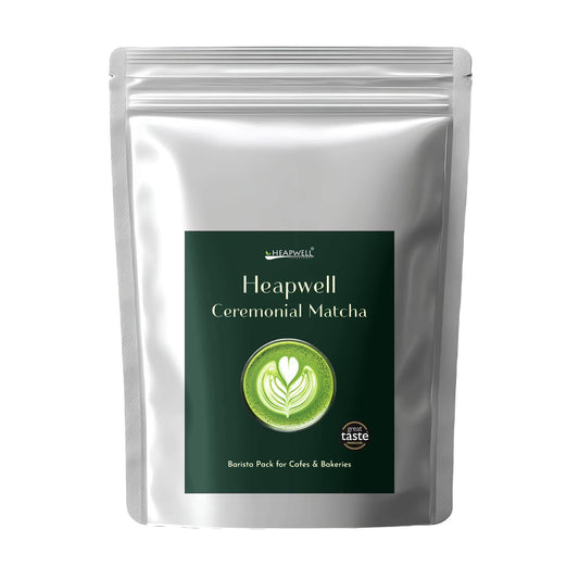 Heapwell Matcha Powder - 50g | High Grade Japanese Premium Green Tea Powder | Great Taste Award Winner | Perfect for Tea, Lattes & Smoothies | Contains L-Theanine & Antioxidants | Vegan & Gluten-Free