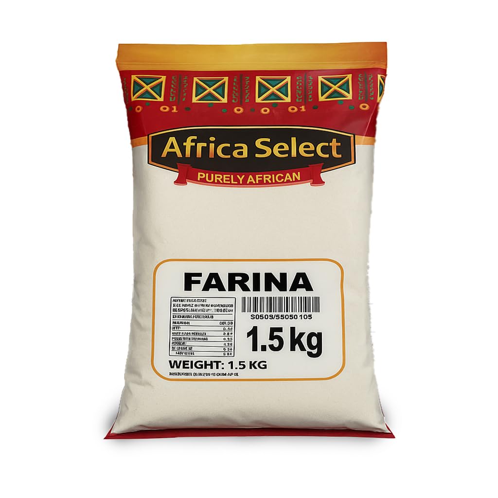 Africa Select Farina 1.5kg | Premium Potato Starch Cereal | Versatile for Traditional Porridge, Baking & Smooth Thickening | Authentic African Ingredient