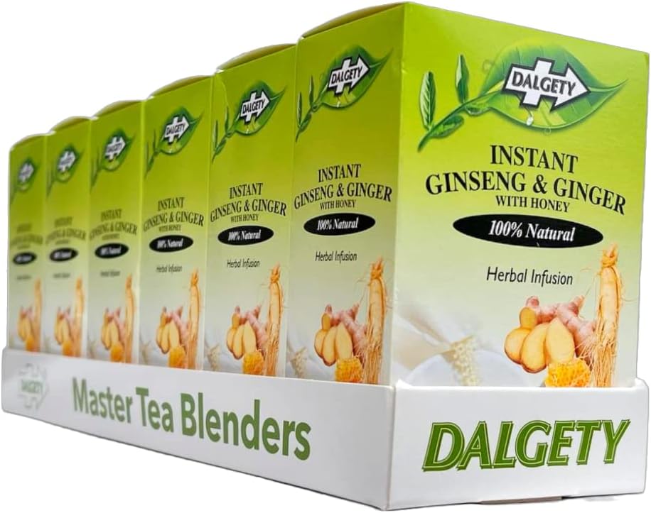 Dalgety Sorrel/Hibiscus & Ginger Herbal Infusion 3x45g Cartons (3 Pack) 100% Natural, Caffeine-Free Tea (Total 54 Teabags); Our Delicious Tea Builds the Immune System, Fights Fatigue & Boosts Energy