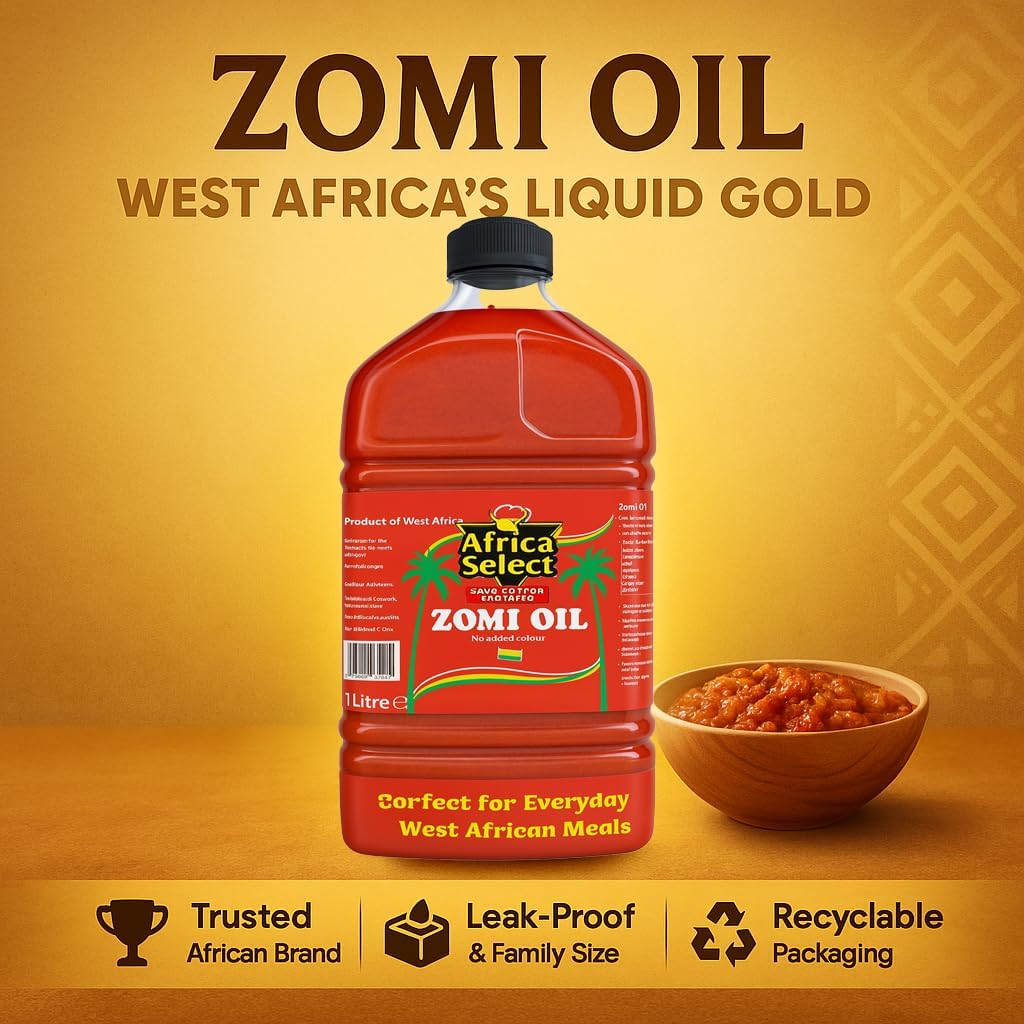 Africa Select Zomi Oil 500ml | No Added Colour | Spiced Palm Oil