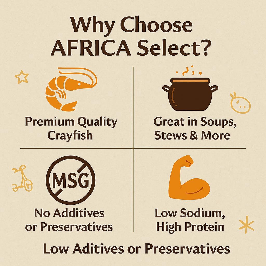Africa Select Dried Smoked Prawns 4x 40g | Penaeus vannamei | Bold Seafood Flavour 160g