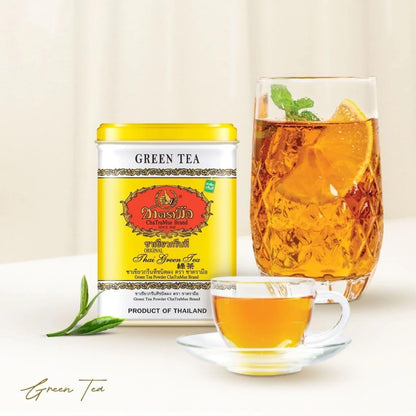 Chatramue Thai Green Tea Powder – 2.5g Tea Bags (Pack of 50) – Authentic Thai Flavor, Perfect for Hot or Iced Drinks