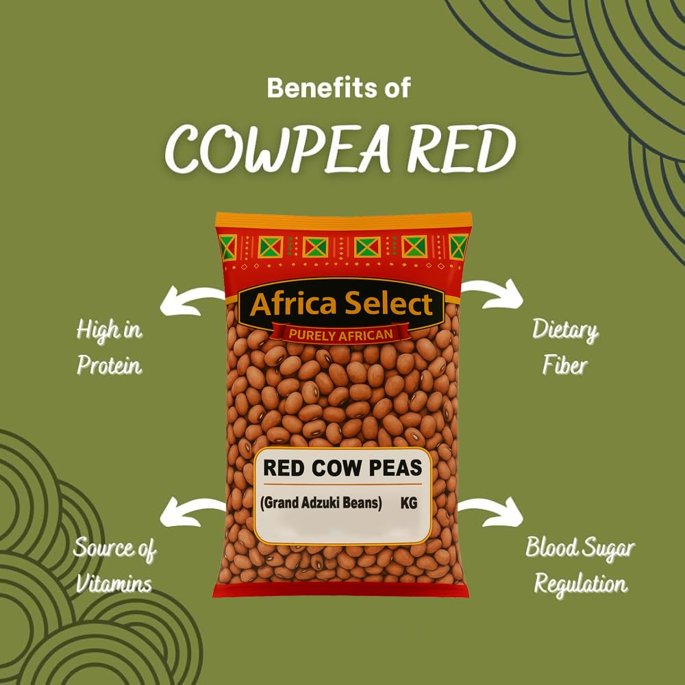 Africa Select Red Cow Peas 1.5kg | Premium Quality Legumes for Stews, Soups & Curries