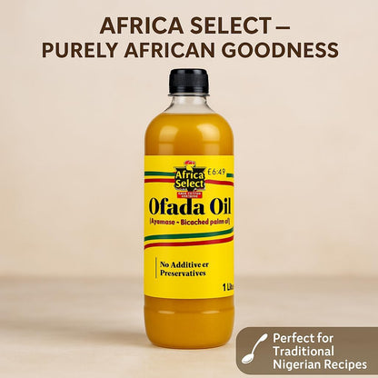 Africa Select Papa's Choice 1L Ofada Oil | Ayamase Bleached Palm Oil | Traditional Nigerian Cooking