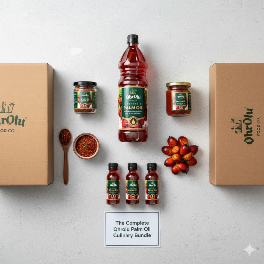 Africa Select Olu Olu Red Palm Oil | 1 Litre | Pure & Natural Palm Oil for Cooking | Authentic West African & Caribbean Cuisine