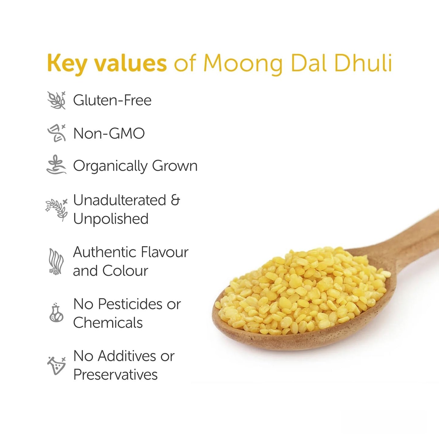 Africa Select Mung Dal 3kg | Premium Split Mung Beans for Soups, Curries, Khichdi & Salads | Family-Size Resealable Pack