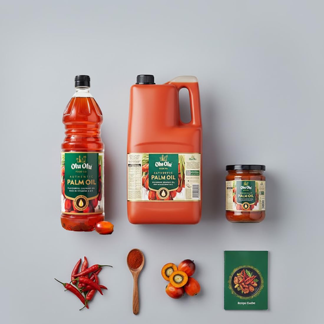 Africa Select Olu Olu Red Palm Oil | 1 Litre | Pure & Natural Palm Oil for Cooking | Authentic West African & Caribbean Cuisine
